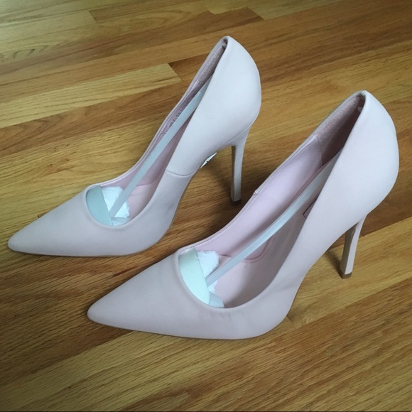 Brand New Pink Leather Heels by Topshop - Picture 3 of 6